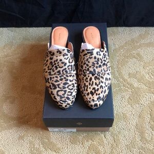 Halogen Leopard Mules